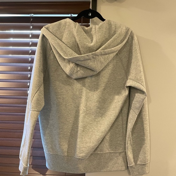 Nike Men's Light Gray Zip-Up Tech Fleece - Picture 2 of 4